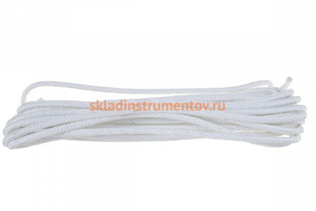 Капроновый плетеный 24-х прядный фал с сердечником 12 ммх20 м, р/н - 950 кгс КУРС 68419