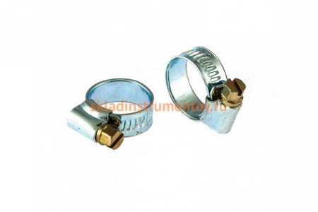 Металлические, червячные хомуты СИБРТЕХ 12-20мм, ширина 10мм, английский тип, W1, 2шт 47665