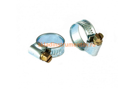 Металлические, червячные хомуты СИБРТЕХ 12-20мм, ширина 10мм, английский тип, W1, 2шт 47665