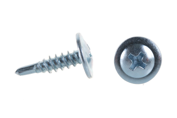 Саморезы с прессшайбой и сверлом по листовому металлу до 2 мм Зубр PH2 4,2х16 мм 35шт 300216-42-016