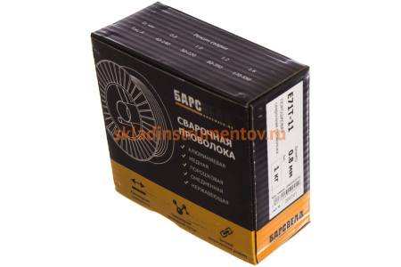 Проволока порошковая самозащитная E71T-11 (0.8 мм; 1 кг) Барс СВ000009281