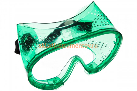 Защитные очки закрытого типа с прямой вентиляцией (поликарбонатная линза) Зубр МАСТЕР 11027