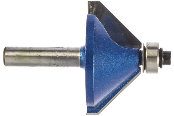 Фреза кромочная калевочная фасочная №9 ПРОФЕССИОНАЛ (44.5х21х64.5 мм; угол 45 град; хвостовик 8 мм) Зубр 28711-44.5