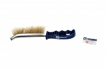 Кордщетка (ручная, стальная латунированная), 240 мм) КОБАЛЬТ 248-733