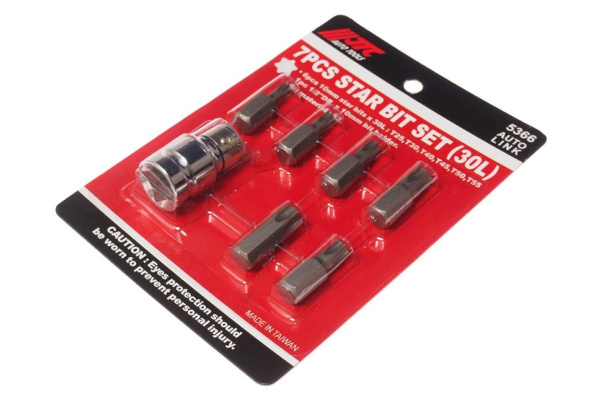 Набор вставок 1/2 DR торкс Т25-55 7шт JTC 5366