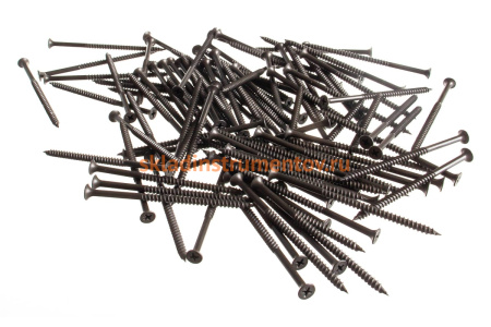 Универсальные саморезы Зубр оксидированные по дереву/металлу, PH2, 4,8x95мм, ТФ1, 100шт 4-300011-48-095