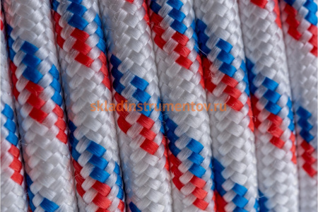 Плетеный 24-прядный полипропиленовый фал с сердечником 10мм, бухта 100м, 700кгс СИБРТЕХ Россия 93967 Плетеный 24-прядный полипропиленовый фал с сердечником 10мм, бухта 100м, 700кгс СИБРТЕХ Россия 93967