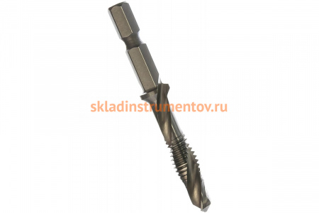 Комбинированный метчик: метчик+сверло+зенкер M8x1.25мм HSS RUKO 270018