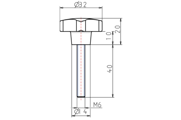 Крестообразная рукоятка KIPP K0148.506X40