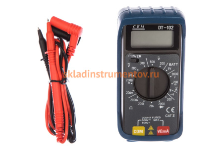 Карманный цифровой мультиметр СЕМ DT-102 481875