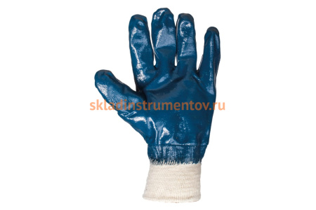 Перчатки с полным нитриловым покрытием Jeta Safety, синие, JN065/L Перчатки с полным нитриловым покрытием Jeta Safety, синие, JN065/L