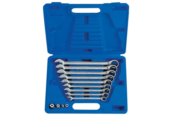 Набор комбинированных трещоточных ключей (8-19мм, 13 предметов) KING TONY 13113MR