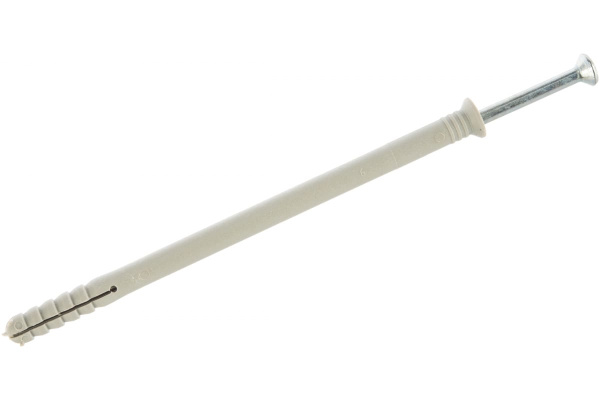 Дюбель-гвоздь нейлоновый с потайным бортиком 50 шт. (8х140 мм; ТФ5) Зубр 4-301375-08-140