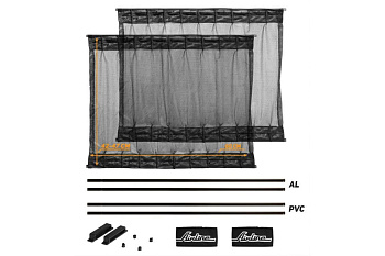 Cолнцезащитные раздвижные шторки (60х42-47 см, черный цвет) Airline ASPS-S-09