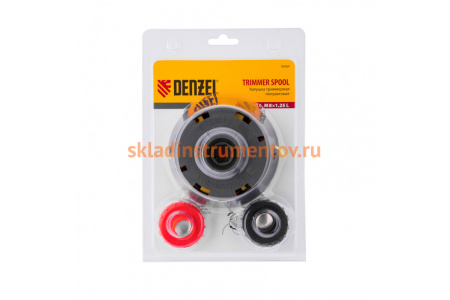 Катушка триммерная полуавтоматическая DENZEL 96364