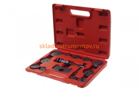 Набор для обслуживания тормозных цилиндров ЭВРИКА 13 предметов, в кейсе ER-88107