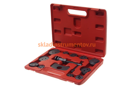 Набор для обслуживания тормозных цилиндров ЭВРИКА 13 предметов, в кейсе ER-88107