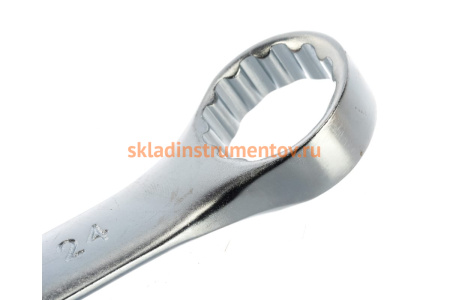 Комбинированный ключ ЭВРИКА 24мм Chrome vanadium на держателе сатинированный ER-31024