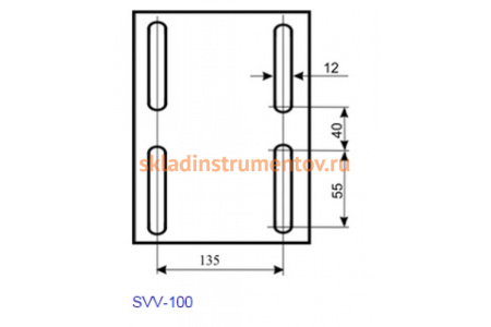 Тиски с высокими губками Proma SVV-100 25000194