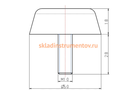 Резинометаллический буфер KIPP K0575.05001855