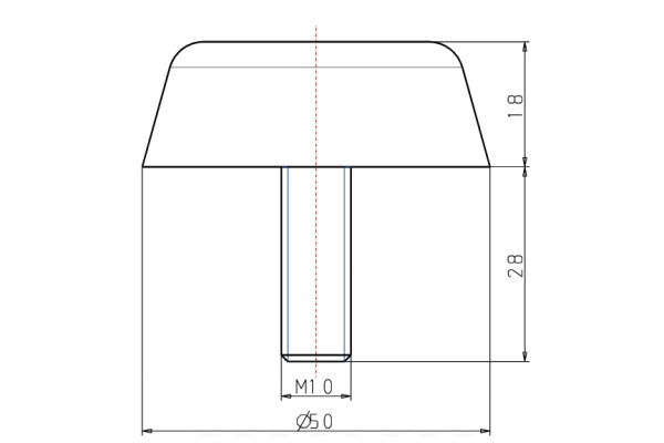 Резинометаллический буфер KIPP K0575.05001855