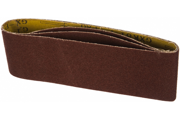 Лента абразивная бесконечная (3 шт; 75x533 мм, P80) MATRIX 74283