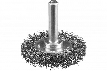 Щетка дисковая ПРОФЕССИОНАЛ (38 мм; 0.3 мм; витая стальная проволока) для дрели Зубр 35198-038_z02