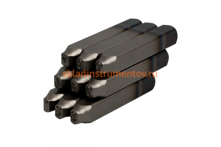 Набор ударных клейм (5 мм, цифры, 9 предметов, хвостовик HRC 40) KING TONY 11509SQ05