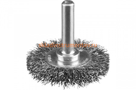 Щетка дисковая ПРОФЕССИОНАЛ (38 мм; 0.3 мм; витая стальная проволока) для дрели Зубр 35198-038_z02