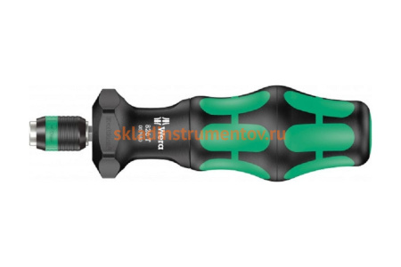 Ручка-держатель WERA 826 T Kraftform Turbo быстрозажимной патрон Rapidaptor, 1/4 x 146 мм WE-057480