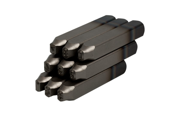 Набор ударных клейм (5 мм, цифры, 9 предметов, хвостовик HRC 40) KING TONY 11509SQ05