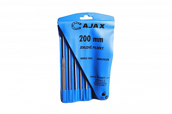 Набор из 6-ти надфилей с ручкой (L=200мм, зернистость 2) AJAX 286213932026