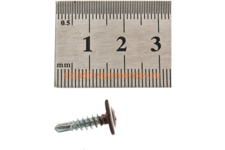 Саморезы с прессшайбой и сверлом по листовому металлу до 2мм Зубр RAL-8017 PH2 4,2х16мм 500шт 300211-42-016-8017