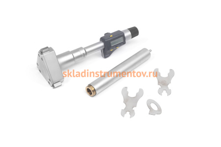 Микрометрический нутромер Micron 3-точечный, электронный, 87-100, 0,001, у/к МИК 42123