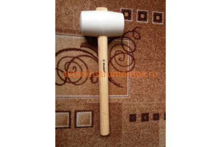 Резиновая белая киянка с деревянной рукояткой ЗУБР МАСТЕР 20511-680_z01