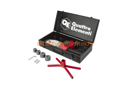 Сварочный аппарат для пластиковых труб QUATTRO ELEMENTI ST-1100 1100 Вт, насадки 20-40 мм, кейс 793-336