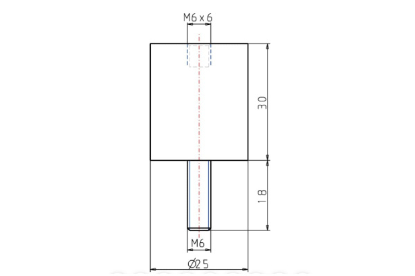 Резинометаллический буфер KIPP K0568.02503055