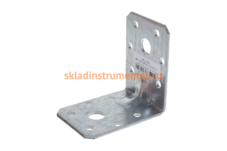 Крепежный усиленный уголок ЗУБР УКУ-2.5 45х60х60 х 2.5мм 31011-60