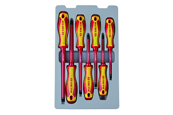 Набор отверток в коробке KING TONY диэлектрические 7 предметов 30617MR