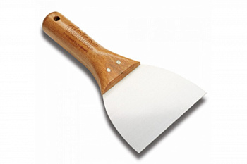 Малярный шпатель DEKOR 140 мм деревянная ручка 008