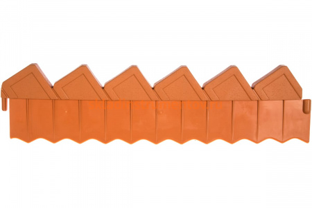 Ограждение GRINDA для клумб, цвет коричневый, 2 секции 8-422303