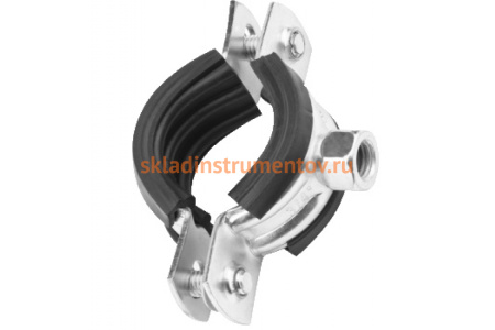 Трубный оцинкованный хомут с гайкой Зубр 1", 1 шт. 37850-32-36-1