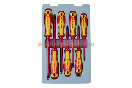 Набор отверток в коробке KING TONY диэлектрические 7 предметов 30617MR