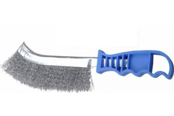 Зачистная металлическая щетка CUTOP проволока 0,3 мм, пластиковая ручка, 250мм 82-547