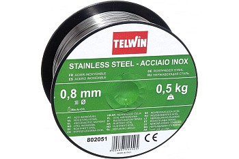 Проволока сварочная из нержавеющей стали (0.8 мм; 0.5 кг) BlueWeld 802051