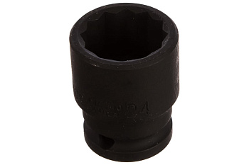 Головка короткая ударная 12-гранная (24 мм; 1/2DR) FORCE 44824