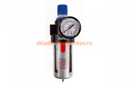 Осушитель с регулятором давления 1/4 до 9 атм AV Steel AV-700505