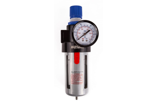 Осушитель с регулятором давления 1/4 до 9 атм AV Steel AV-700505
