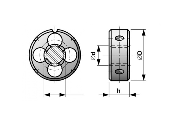 Плашка Bucovice Tools NPT 1/4-18 HSS 430140