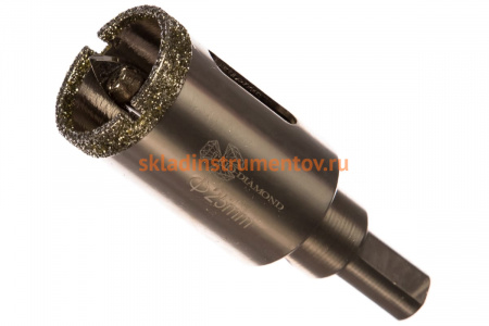 Коронка алмазная по керамике и кафелю с центрирующим сверлом (25 мм) TRIO-DIAMOND 400025